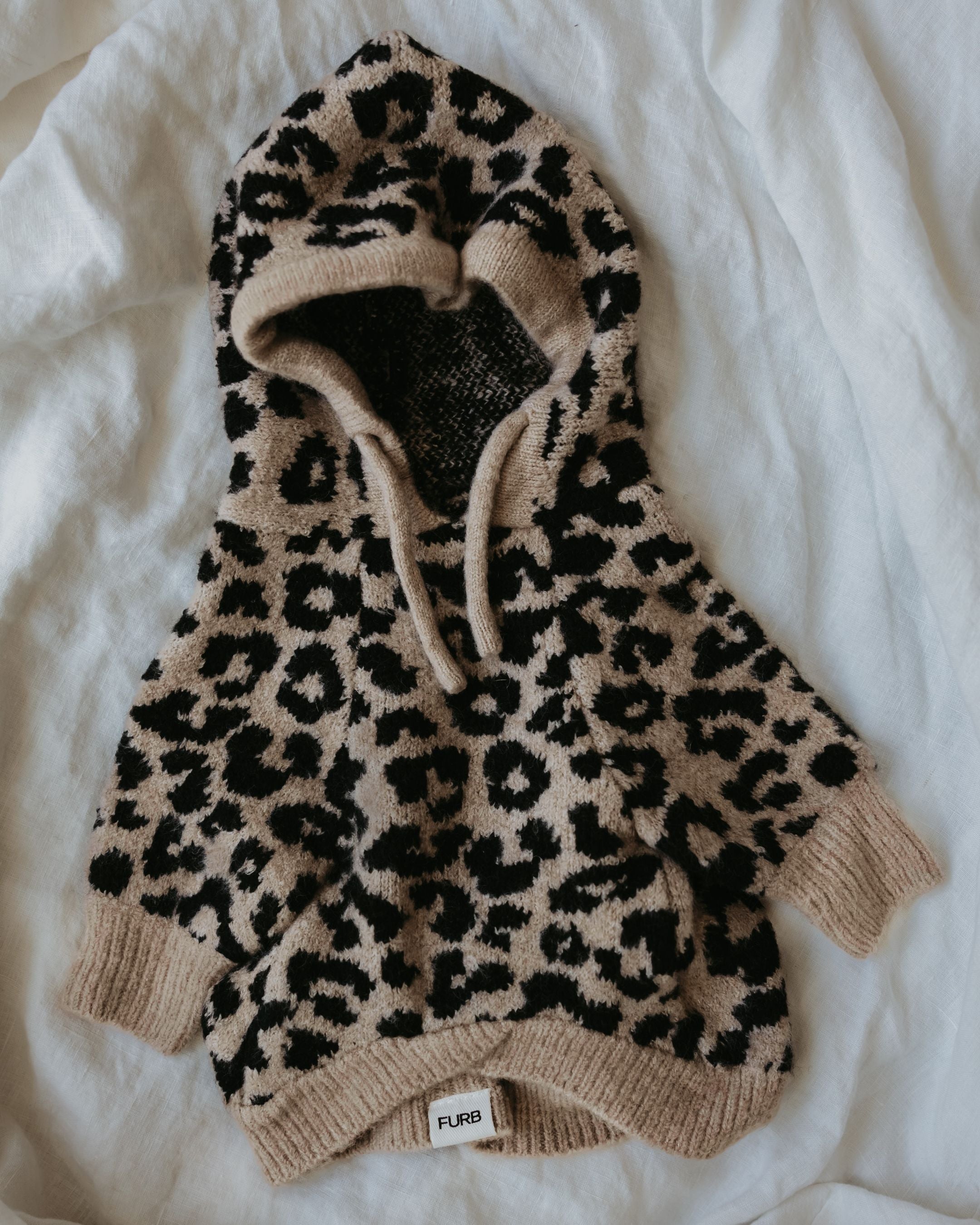 Leopard Hoodie Dog Sweater