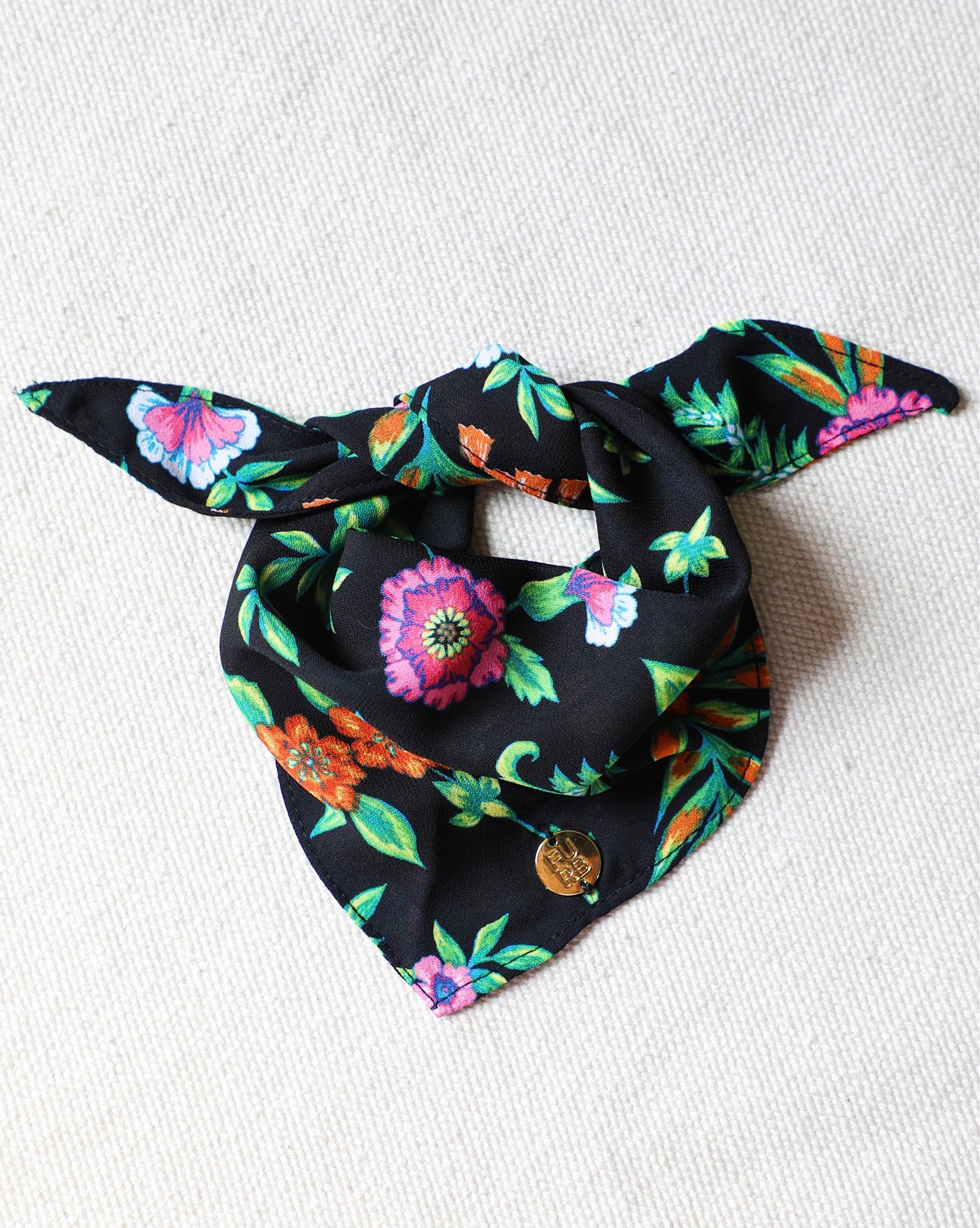 Only the Best Bandana in Neon Floral