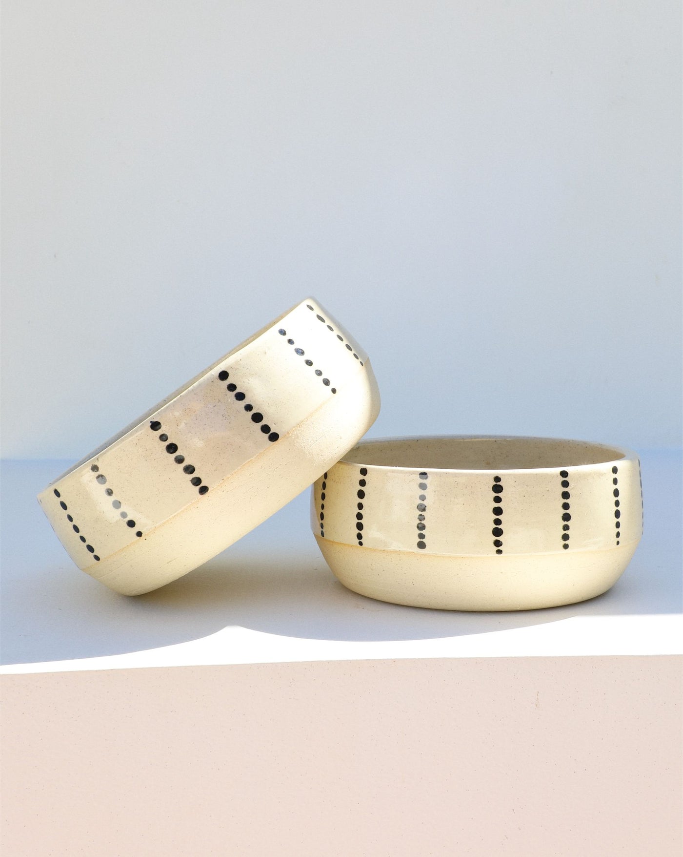 X Marks the Dot Ceramic Bowl