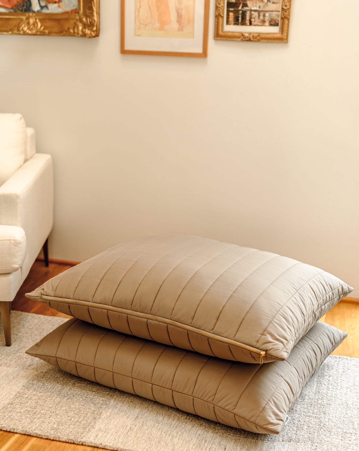 Alpine Taupe Puffer Dog Bed