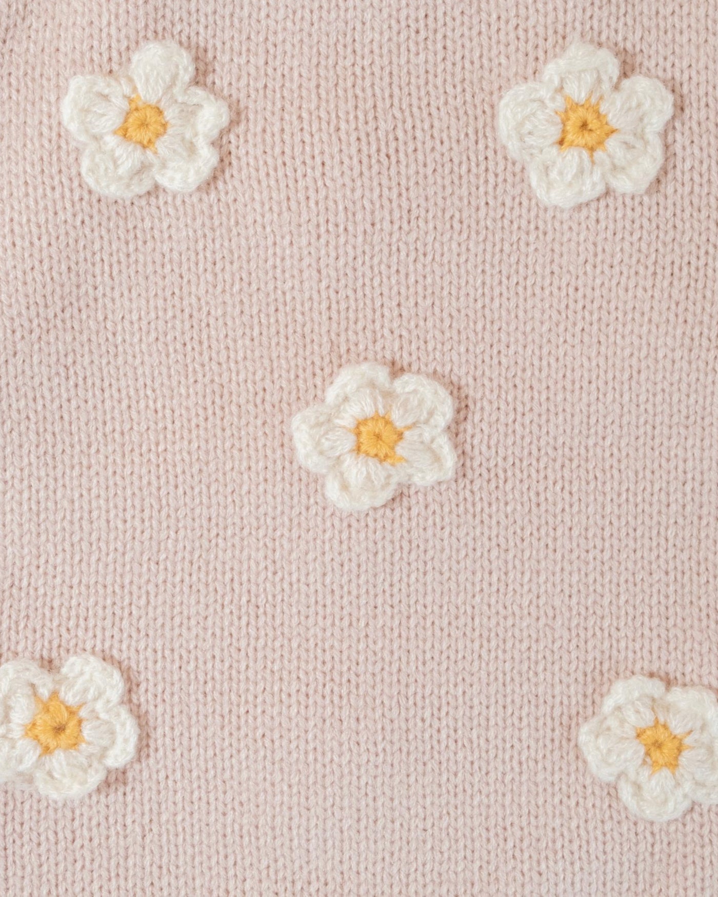 Petal Perfect Blush Daisy Dog Sweater