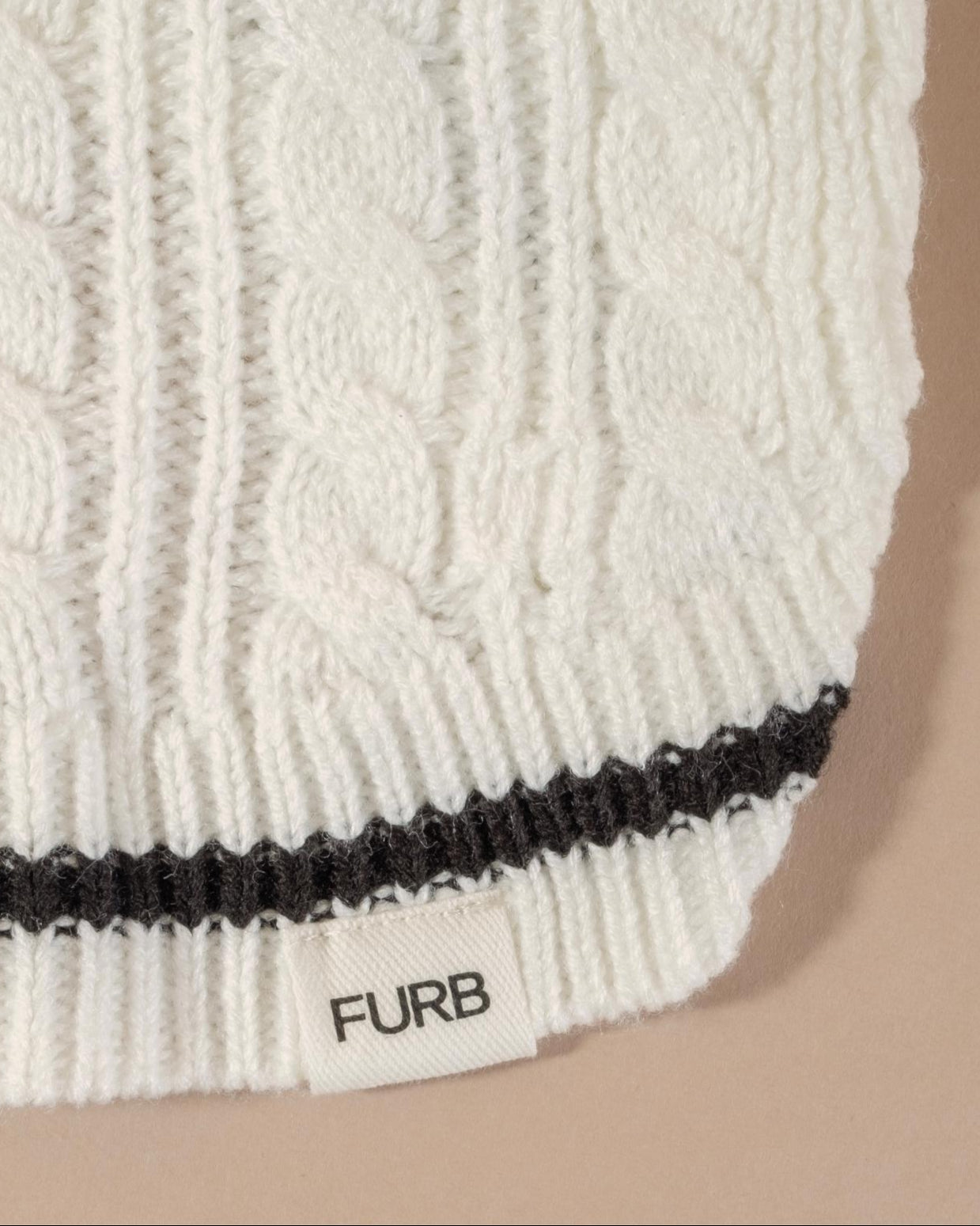 Forty Love Ivory Cable Knit Sweater