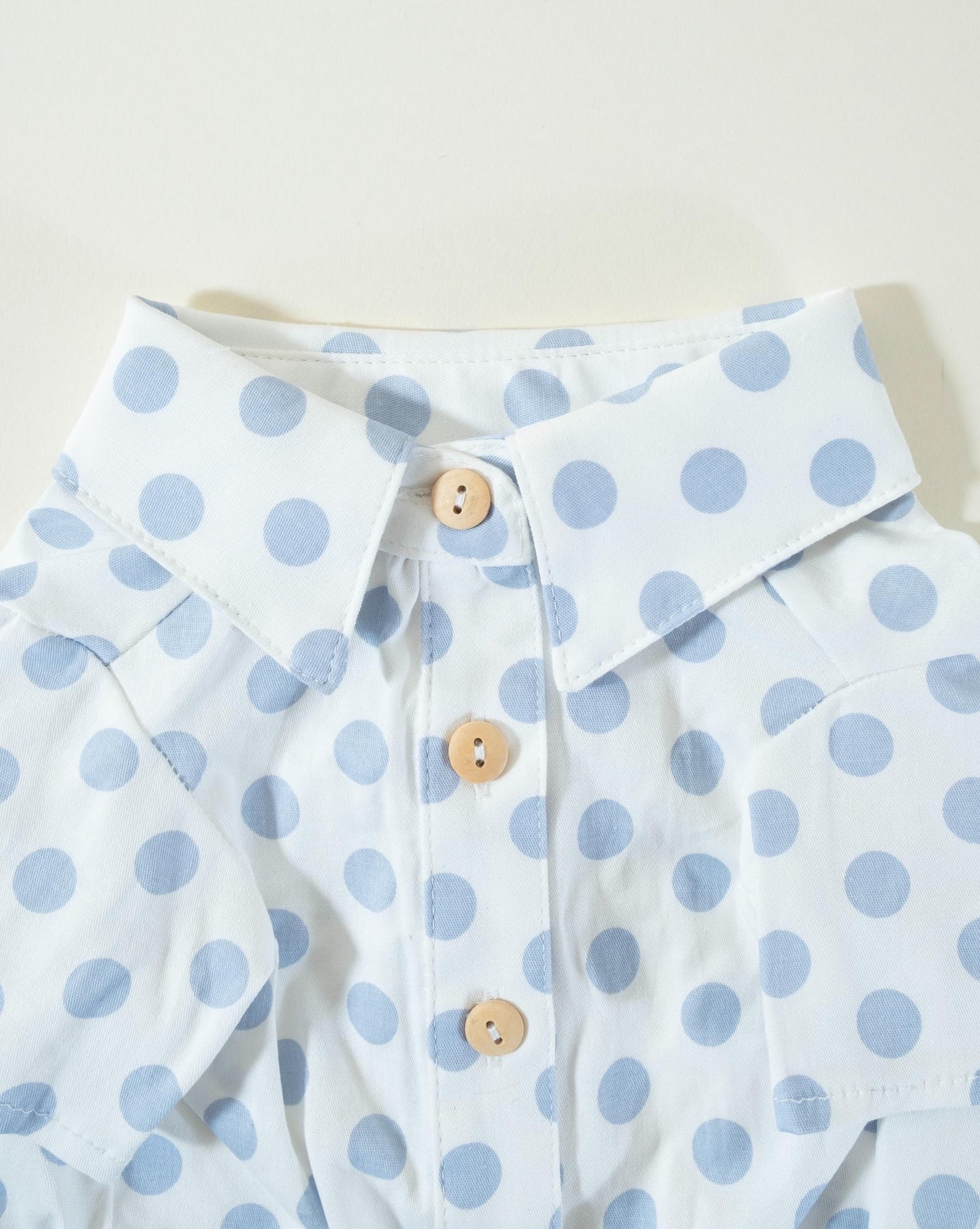 Cleo Baby Blue Polka Dot Dog Shirt