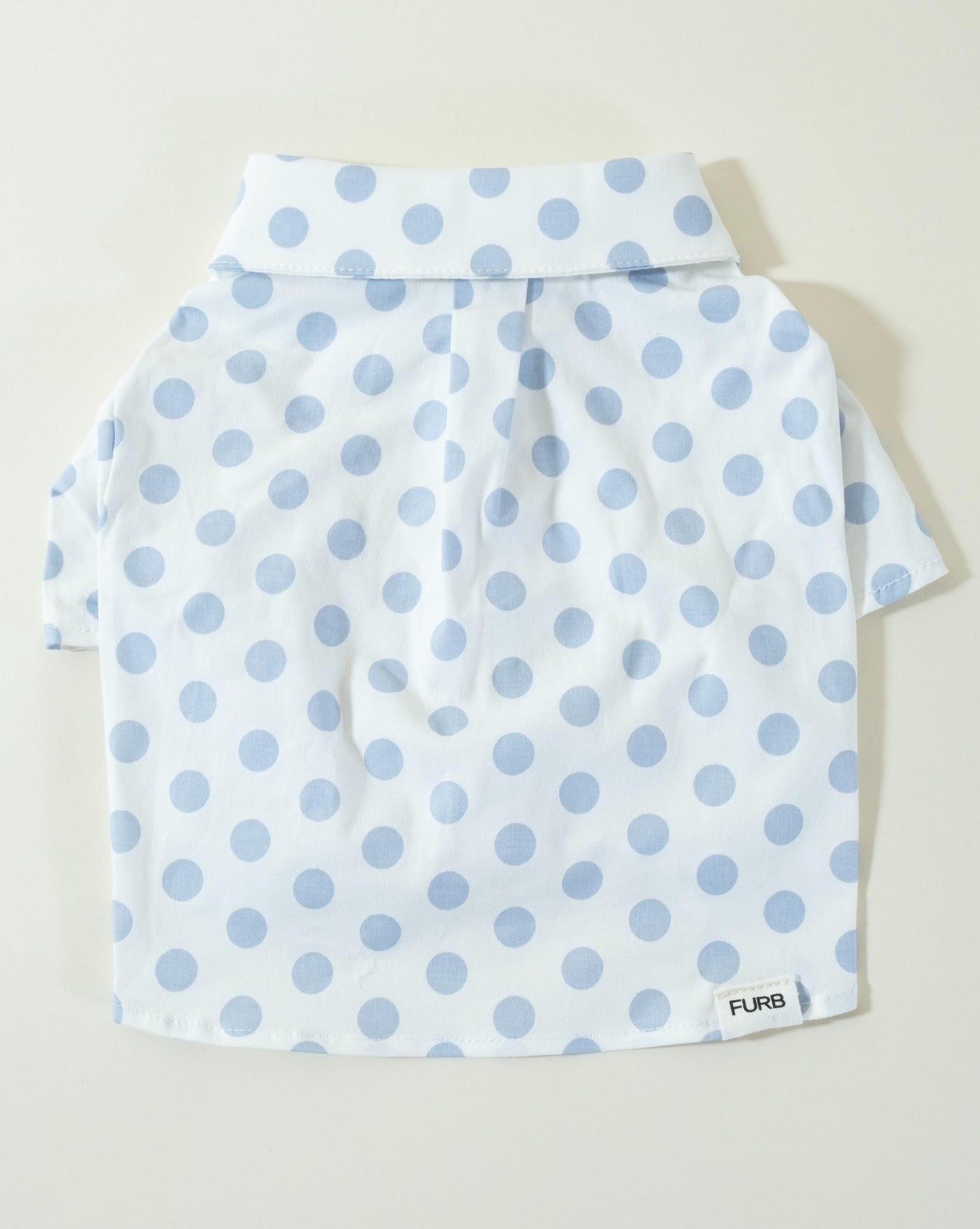 Cleo Baby Blue Polka Dot Dog Shirt