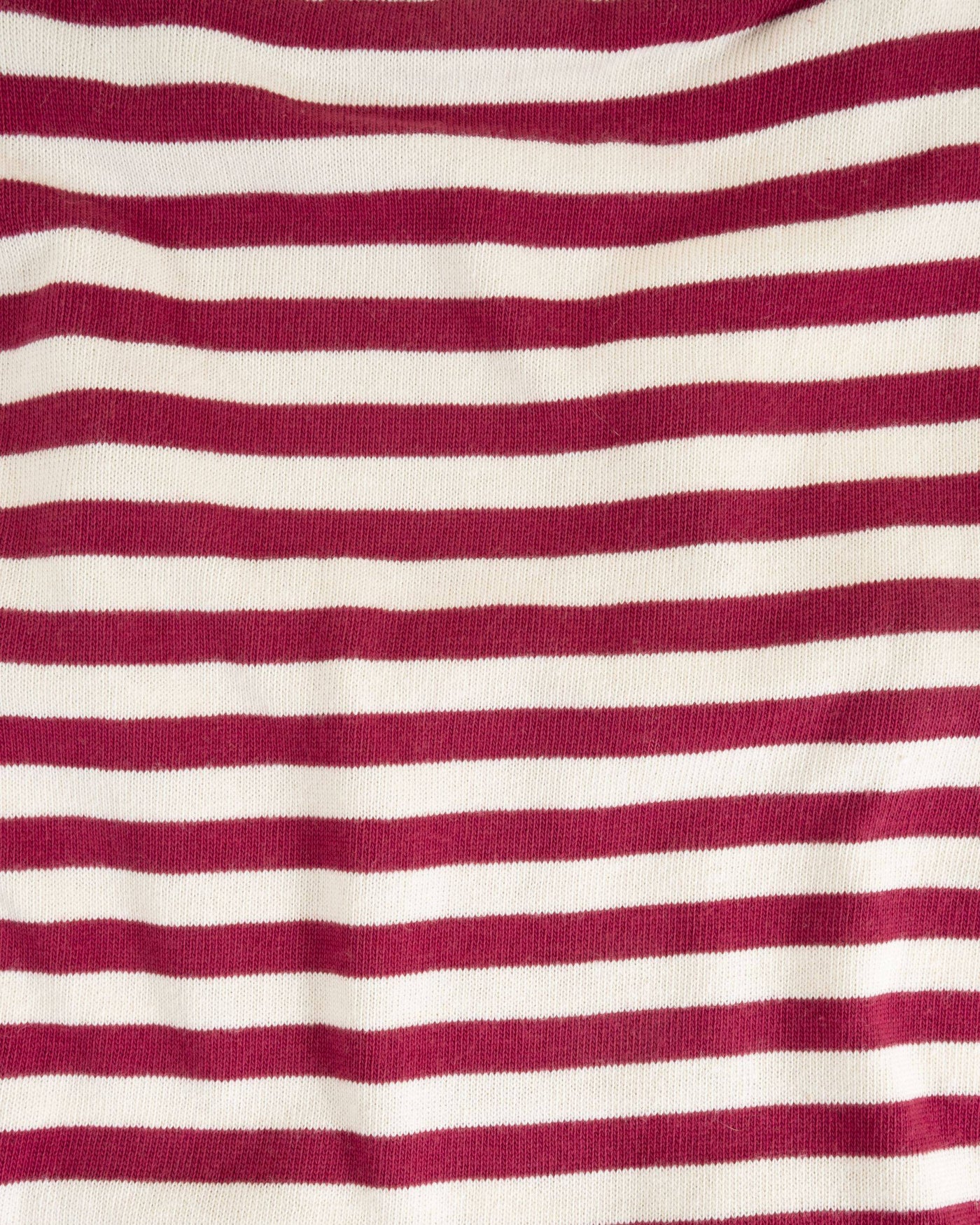 Casual red and ivory striped dog t-shirt, perfect for breeds like Beagles and Bulldogs.