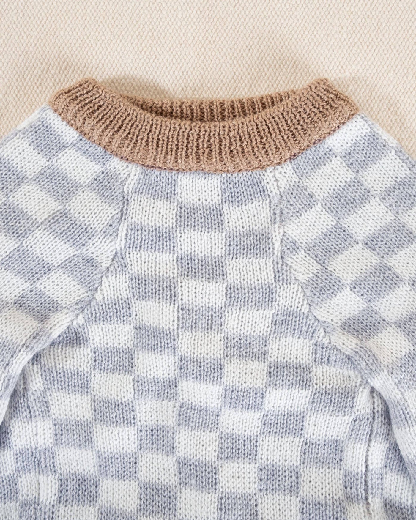 Arlo Grey Check Dog Sweater