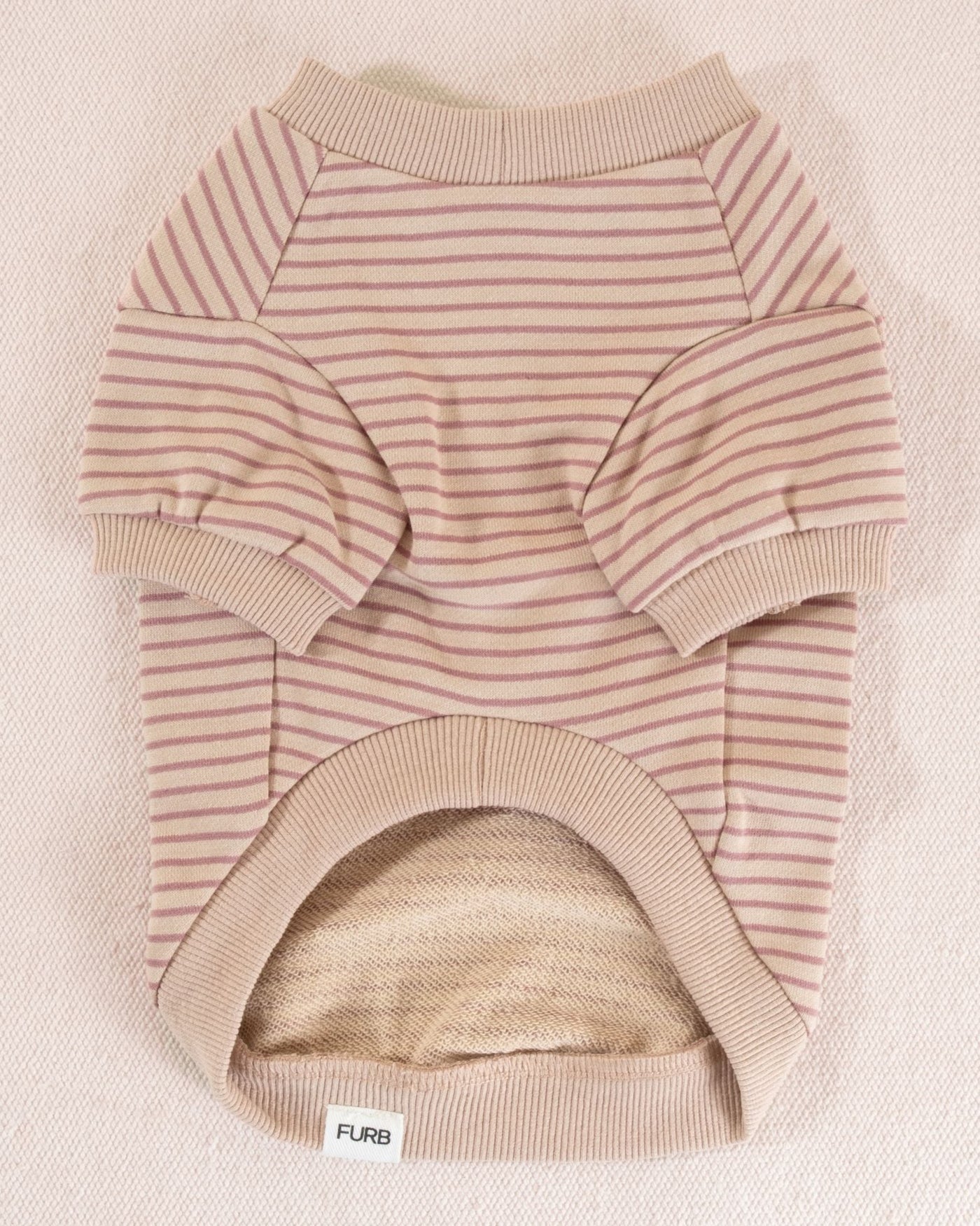 Cali Blush Striped Dog Sweatshirt