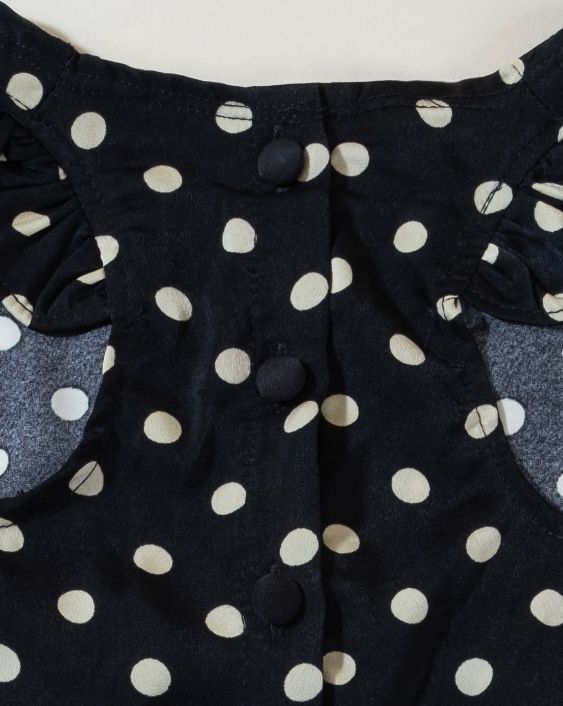 Gigi Black + Ivory Polka Dot Dress. pug dress 11