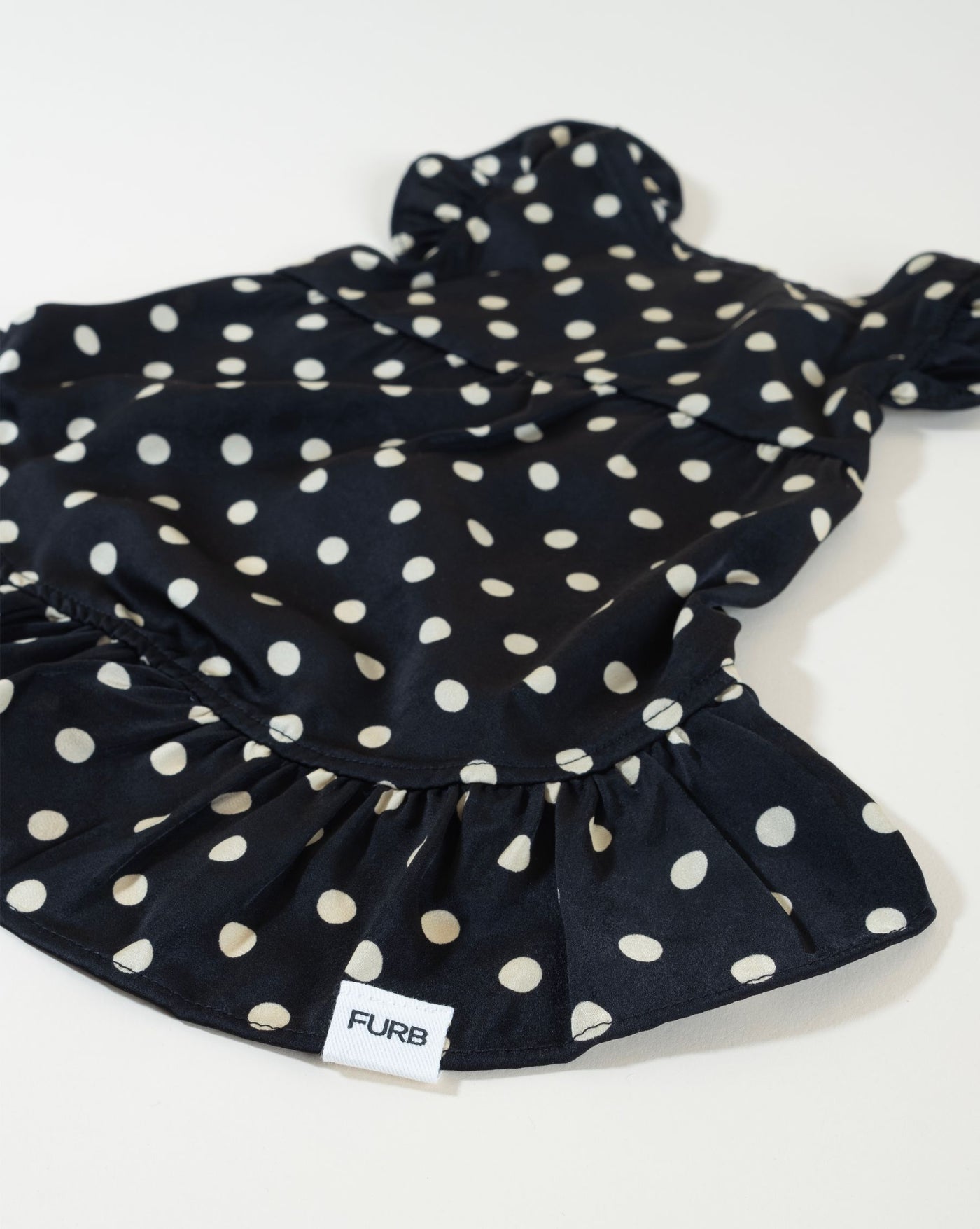 Gigi Black + Ivory Polka Dot Dress. dresses for french bulldogs 11