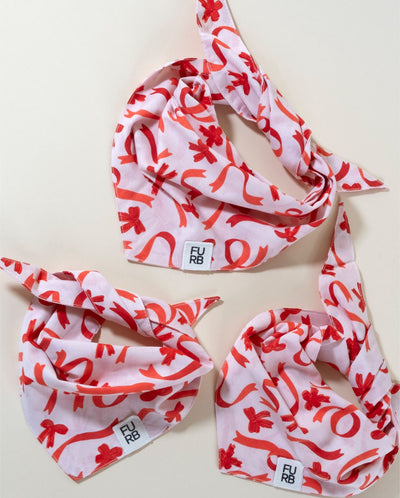 Perfect Present Bow Print Dog Bandana