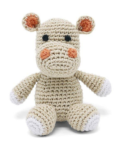 Crochet Play Hippo Dog Toy for minature dogs