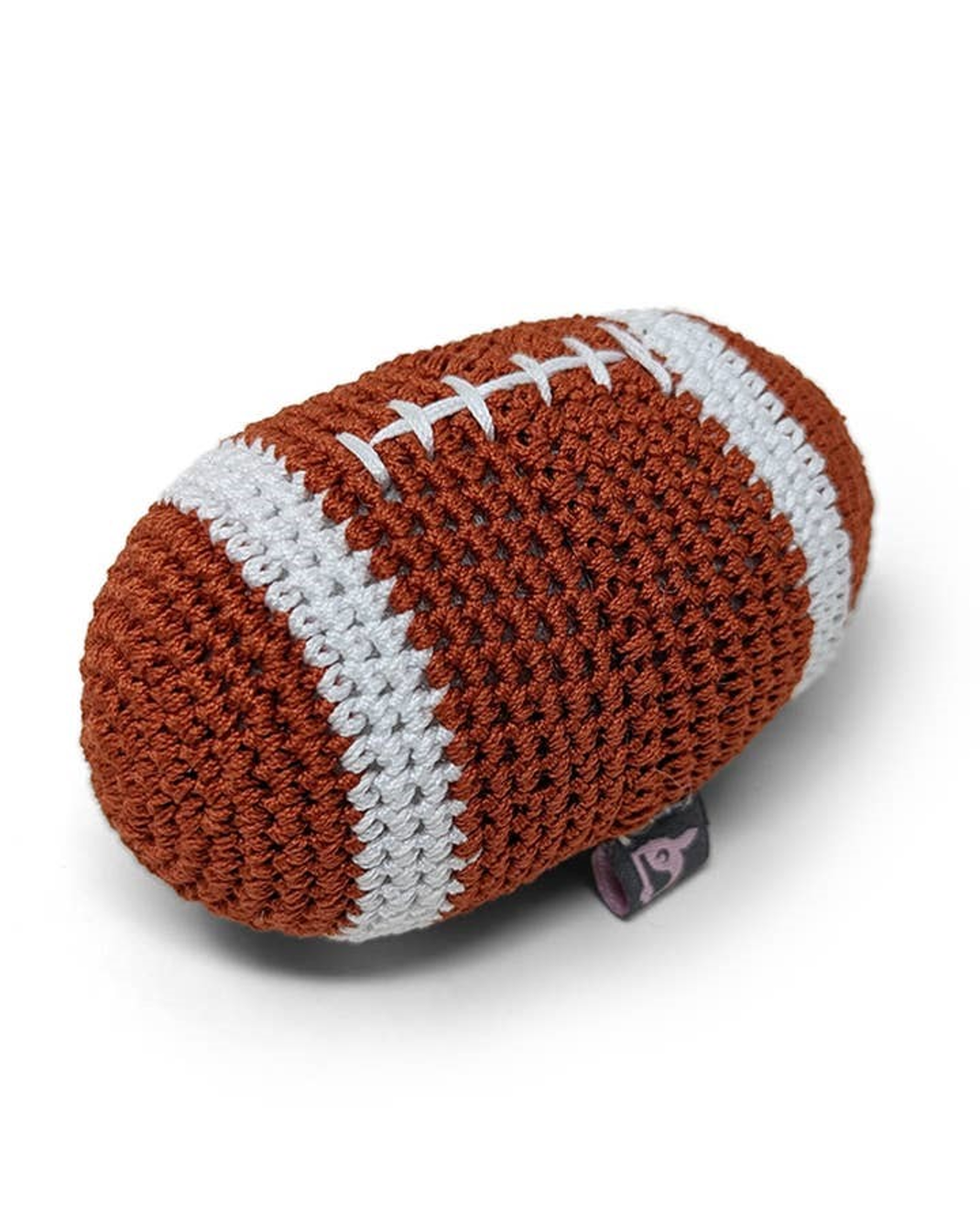 Crochet Play Football Dog Toy for teacup dogs