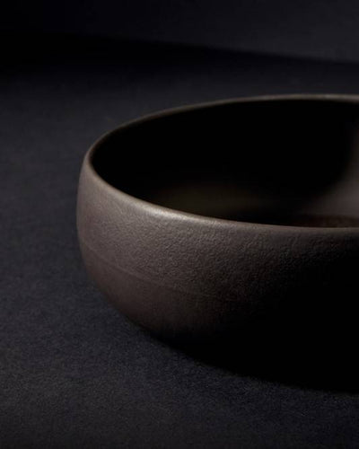 Chef's Kiss Matte Black Pet Bowl, ideal for small breeds like Dachshunds and Beagles.