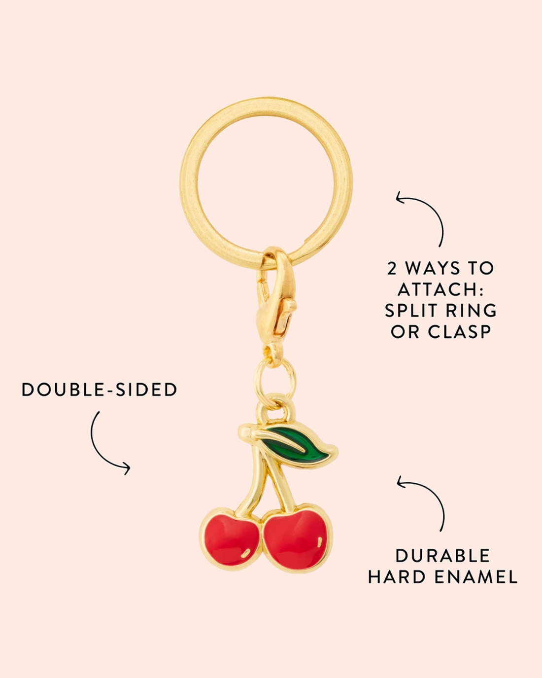 Cherries Collar Charm