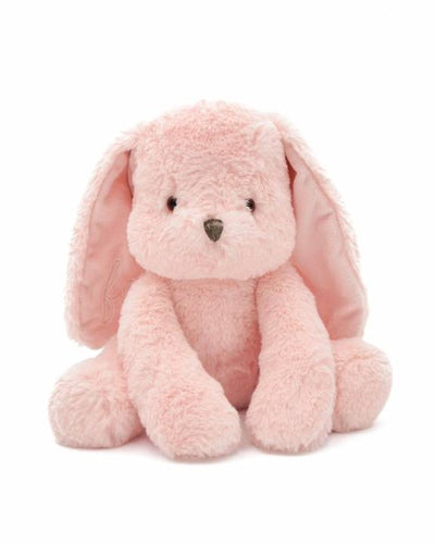 Adorable pink plush bunny dog toy for hours of entertainment