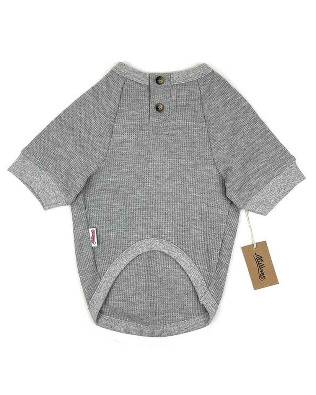 Harper Grey Waffle Knit Henley