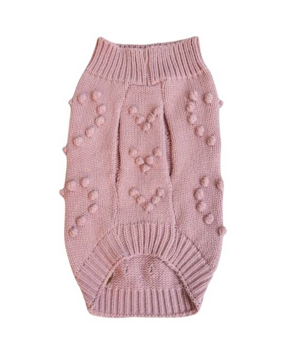 Head Over Paws Pompom Dog Sweater