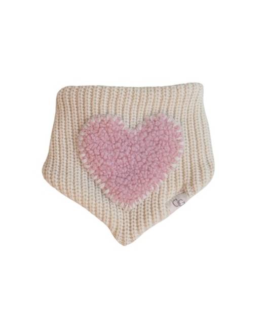 Yorkie in a Sweet Love bandana with adorable heart patterns for dogs.