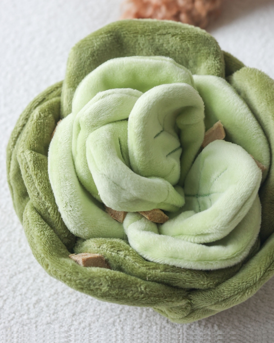 Lil' Sprout Cabbage Snuffle Dog Toy