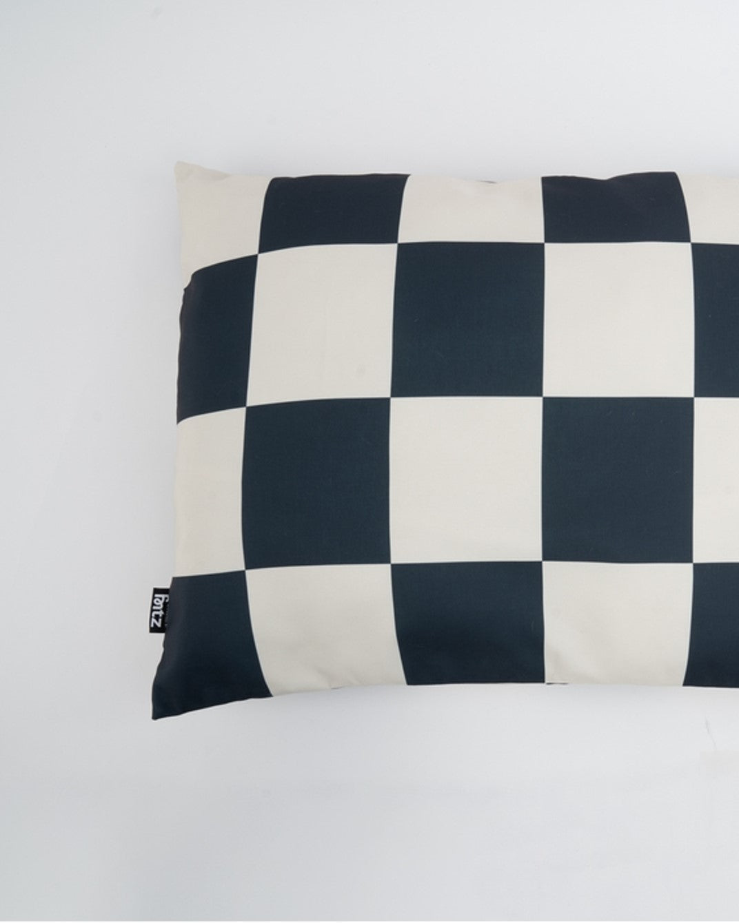 Large Checkered Black and White Dog Bed