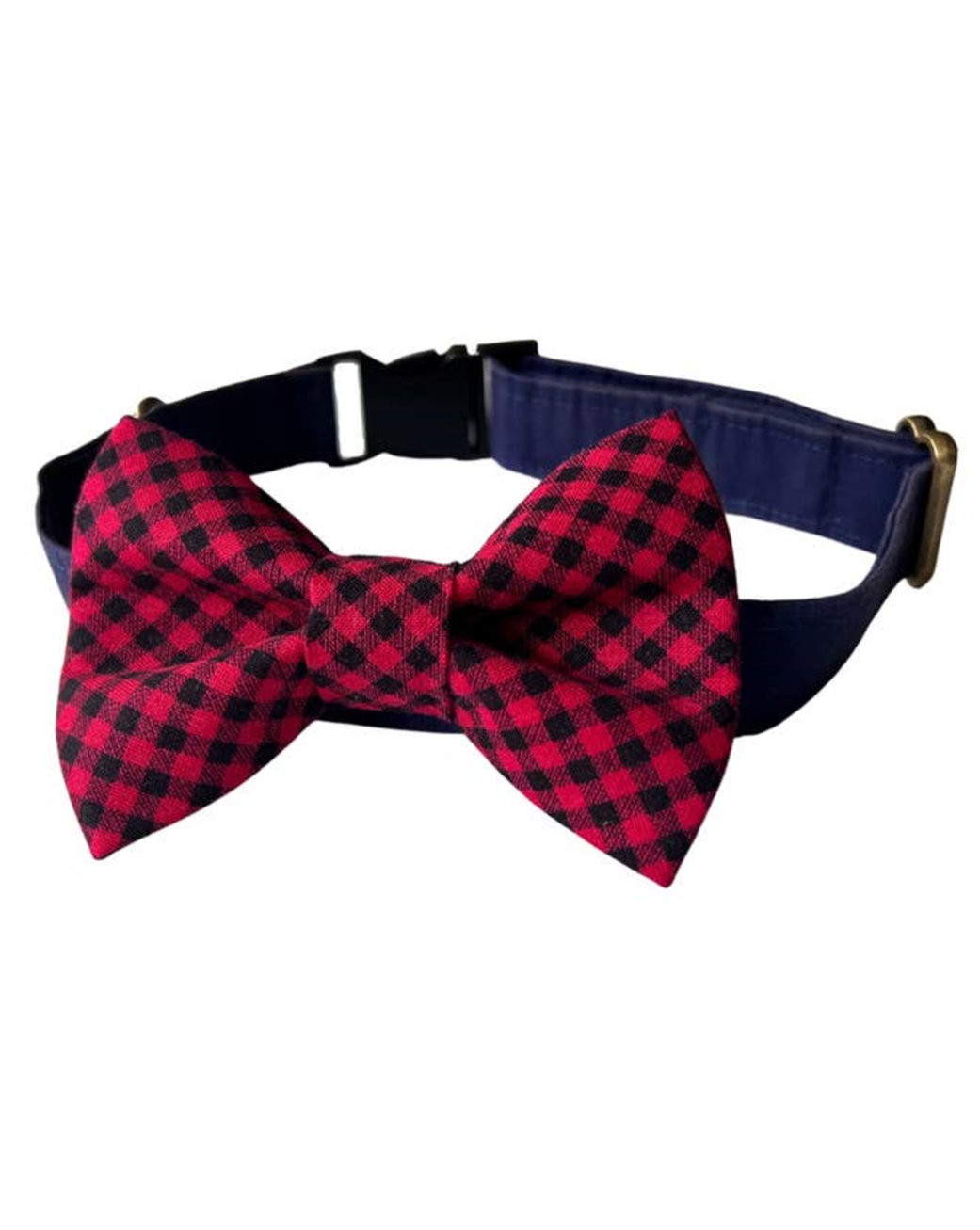 Take a Bow Red and Black Check Bow Tie 