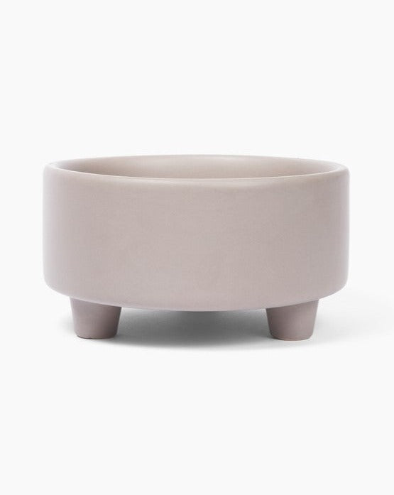 Treat Yourself Vintage Grey Ceramic Dog Bowl